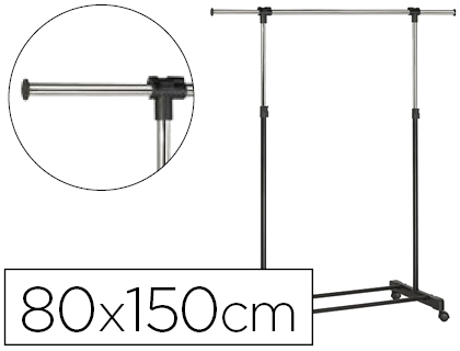 Perchero unilux extensible 4 ruedas